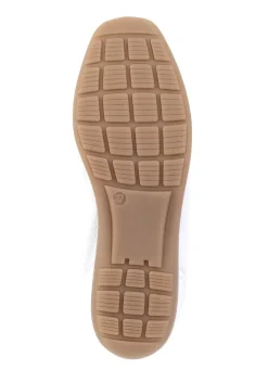 ELENA EDEN , elegante Damen-Slipper, Weite G, mit herausnehmbarem Fußbett WEISS