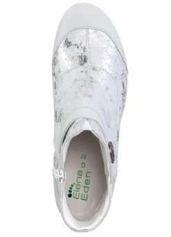 Online ELENA EDEN , elegante Damen-Stiefeletten, Weite G, mit herausnehmbarem Fußbett EISGRAU-SILBER