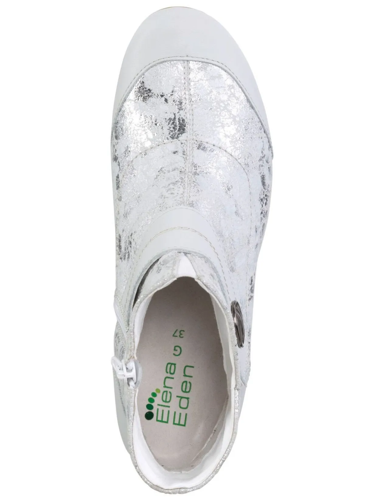 Online ELENA EDEN , elegante Damen-Stiefeletten, Weite G, mit herausnehmbarem Fußbett EISGRAU-SILBER