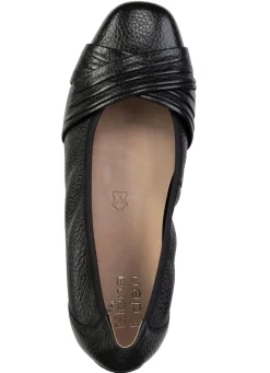 Online ELENA EDEN , elegante Damen-Ballerinas, Weite G, mit herausnehmbarem Fußbett SCHWARZ