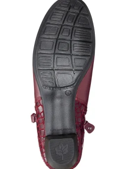 Sale ELENA EDEN , elegante Damen-Stiefeletten, Weite G, mit herausnehmbarem Fußbett BURGUND