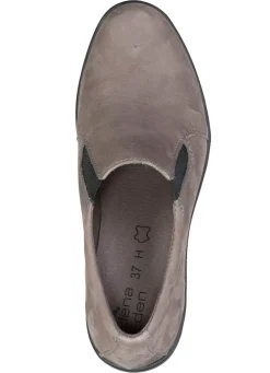 New ELENA EDEN , eleganter Damen-Trotteur, Weite H, mit herausnehmbarem Fußbett TAUPE