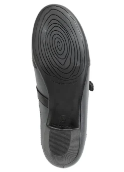 Sale ELENA EDEN , eleganter Damen-Trotteur, Weite G, mit herausnehmbarem Fußbett SCHWARZ-ALTSILBER