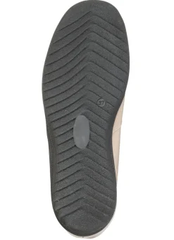 Outlet BADER ELENA EDEN, gefütterte Damen-Stiefeletten, Winterschuhe, Weite H, mit Lammfell BEIGE
