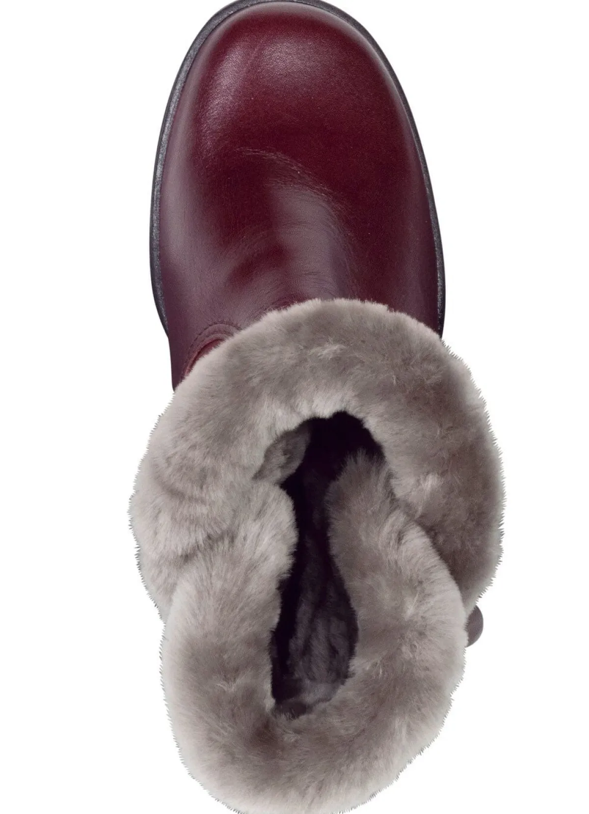 Discount ELENA EDEN , gefütterte Damen-Stiefeletten, Winterschuhe, Weite H, mit Lammfell BORDEAUX