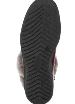 Discount ELENA EDEN , gefütterte Damen-Stiefeletten, Winterschuhe, Weite H, mit Lammfell BORDEAUX