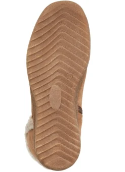 Best ELENA EDEN , gefütterte Damen-Stiefel, Winterschuhe, Weite H, mit Lammfell BRAUN-BEIGE