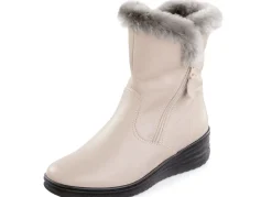 Discount ELENA EDEN , gefütterte Damen-Stiefeletten, Winterschuhe, Weite H, mit Lammfell BEIGE