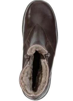 Clearance BADER ELENA EDEN, gefütterte Damen-Stiefeletten, Winterschuhe, Weite H, mit Lammfell MOKKA