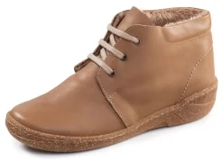 Hot ELENA EDEN , gefütterte Damen-Boots, Weite G, mit herausnehmbarem Fußbett CAMEL
