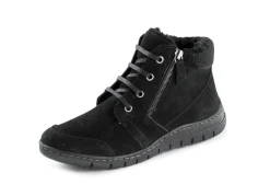 Best ELENA EDEN , gefütterte Damen-Boots, Winterschuhe, Weite H, mit herausnehmbarem Fußbett SCHWARZ
