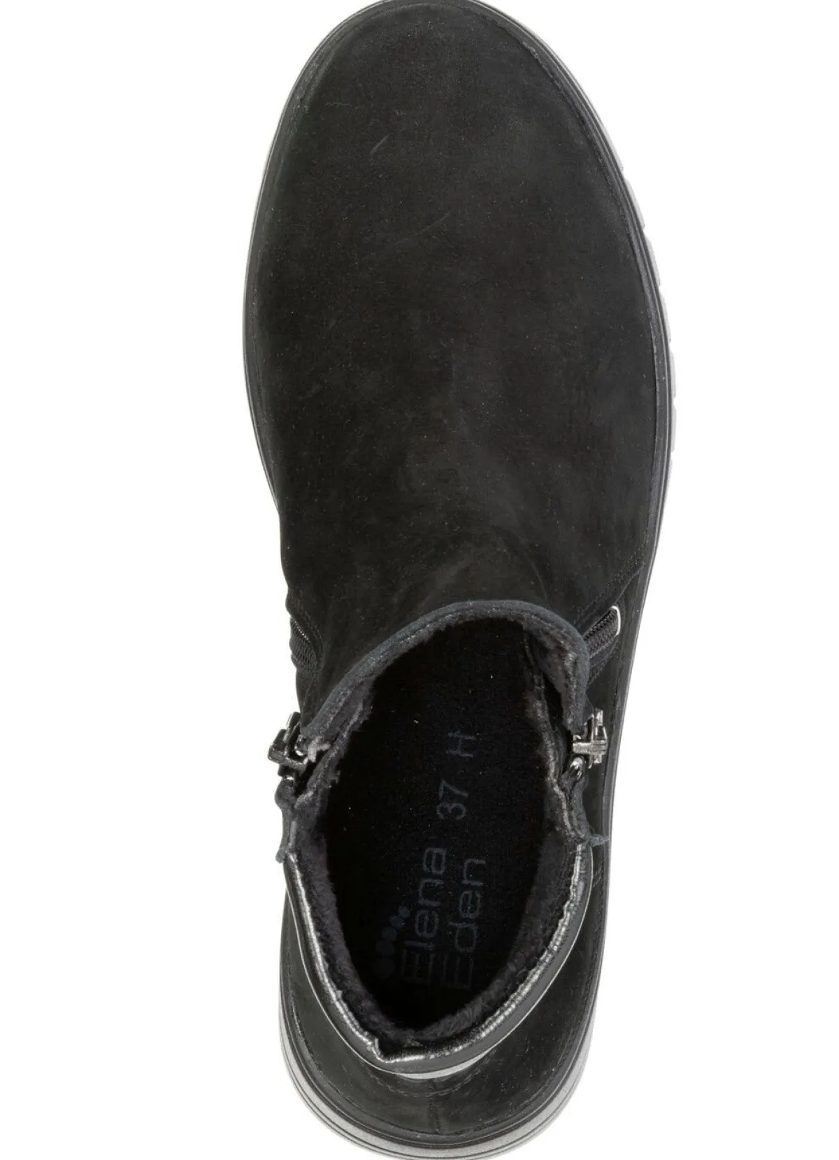 Discount ELENA EDEN , gefütterte Damen-Stiefeletten, Winterschuhe, Weite H, mit herausnehmbarem Fußbett SCHWARZ