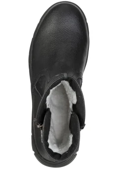 Best ELENA EDEN , gefütterte Damen-Boots, Winterschuhe, Weite G, mit herausnehmbarem Fußbett SCHWARZ