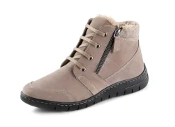 Sale ELENA EDEN , gefütterte Damen-Boots, Winterschuhe, Weite H, mit herausnehmbarem Fußbett TAUPE