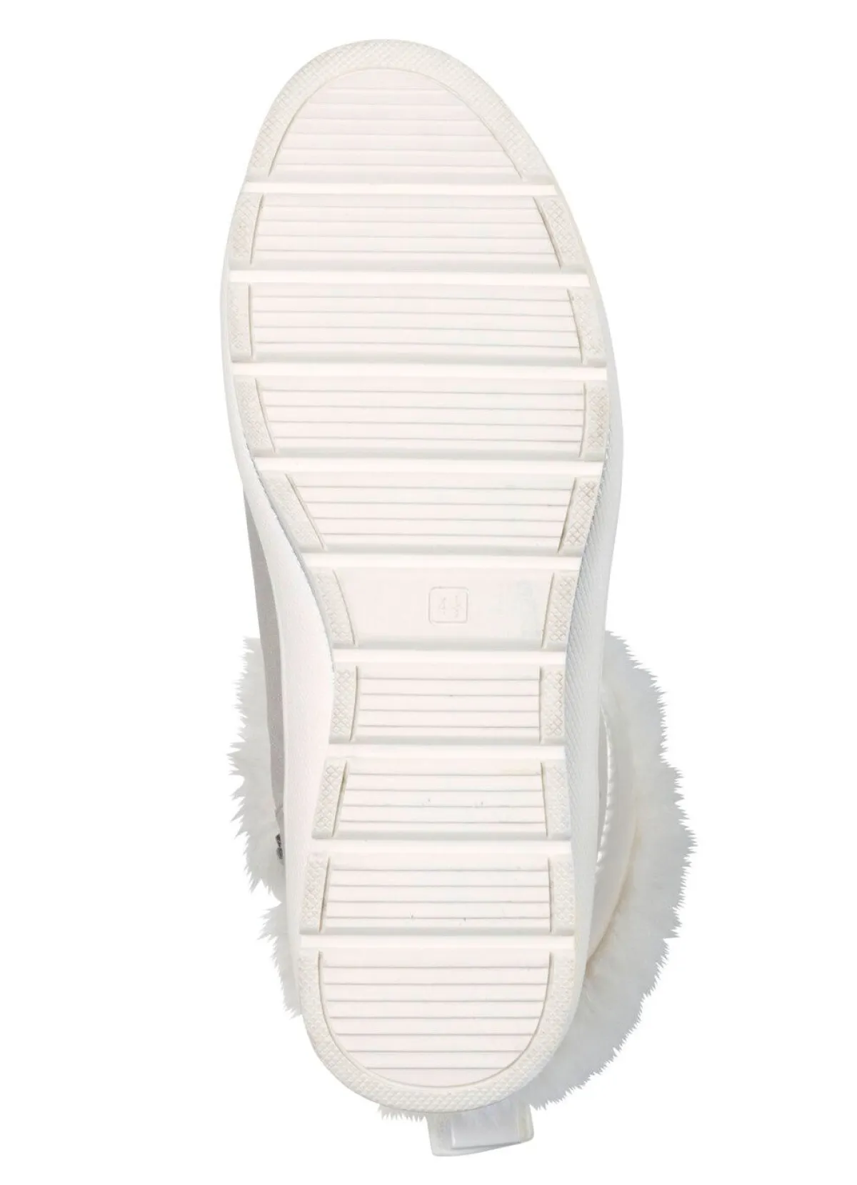 Best ELENA EDEN , gefütterte Damen-Boots, Winterschuhe, Weite G, mit herausnehmbarem Fußbett PERLWEISS-GRAU