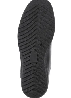 Hot ELENA EDEN , gefütterte Damen-Stiefeletten, Winterschuhe, Weite H, mit Lammfell SCHWARZ