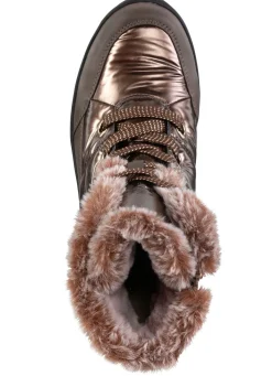 Clearance ELENA EDEN , gefütterte Damen-Boots, Winterschuhe, Weite G, mit herausnehmbarem Fußbett BRONZE