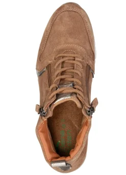 Clearance ELENA EDEN , gefütterte Damen-Boots, Winterschuhe, Weite G, mit herausnehmbarem Fußbett COGNAC