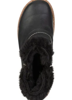 New ELENA EDEN , gefütterte Damen-Boots, Winterschuhe, Weite G, mit herausnehmbarem Fußbett SCHWARZ