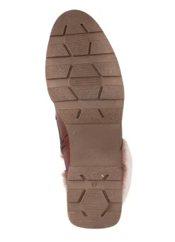 New ELENA EDEN , gefütterte Damen-Stiefeletten, Winterschuhe, Weite G, mit herausnehmbarem Fußbett BRAUN