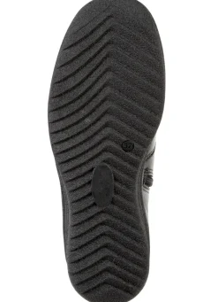 New ELENA EDEN , gefütterte Damen-Stiefeletten, Winterschuhe, Weite H, mit Lammfell SCHWARZ