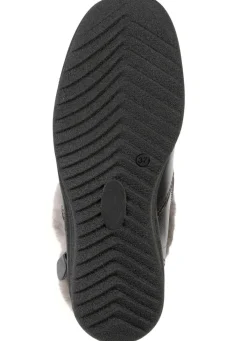 Clearance ELENA EDEN , gefütterte Damen-Stiefeletten, Winterschuhe, Weite H, mit Lammfell SCHWARZ