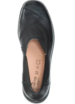 ELENA EDEN , klassicher Damen-Trotteur, Weite G, mit herausnehmbarem Fußbett SCHWARZ