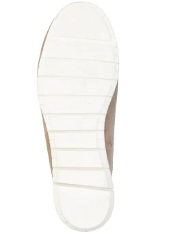 Hot ELENA EDEN , klassische Damen-Slipper, Weite H, mit herausnehmbarem Fußbett TAUPE