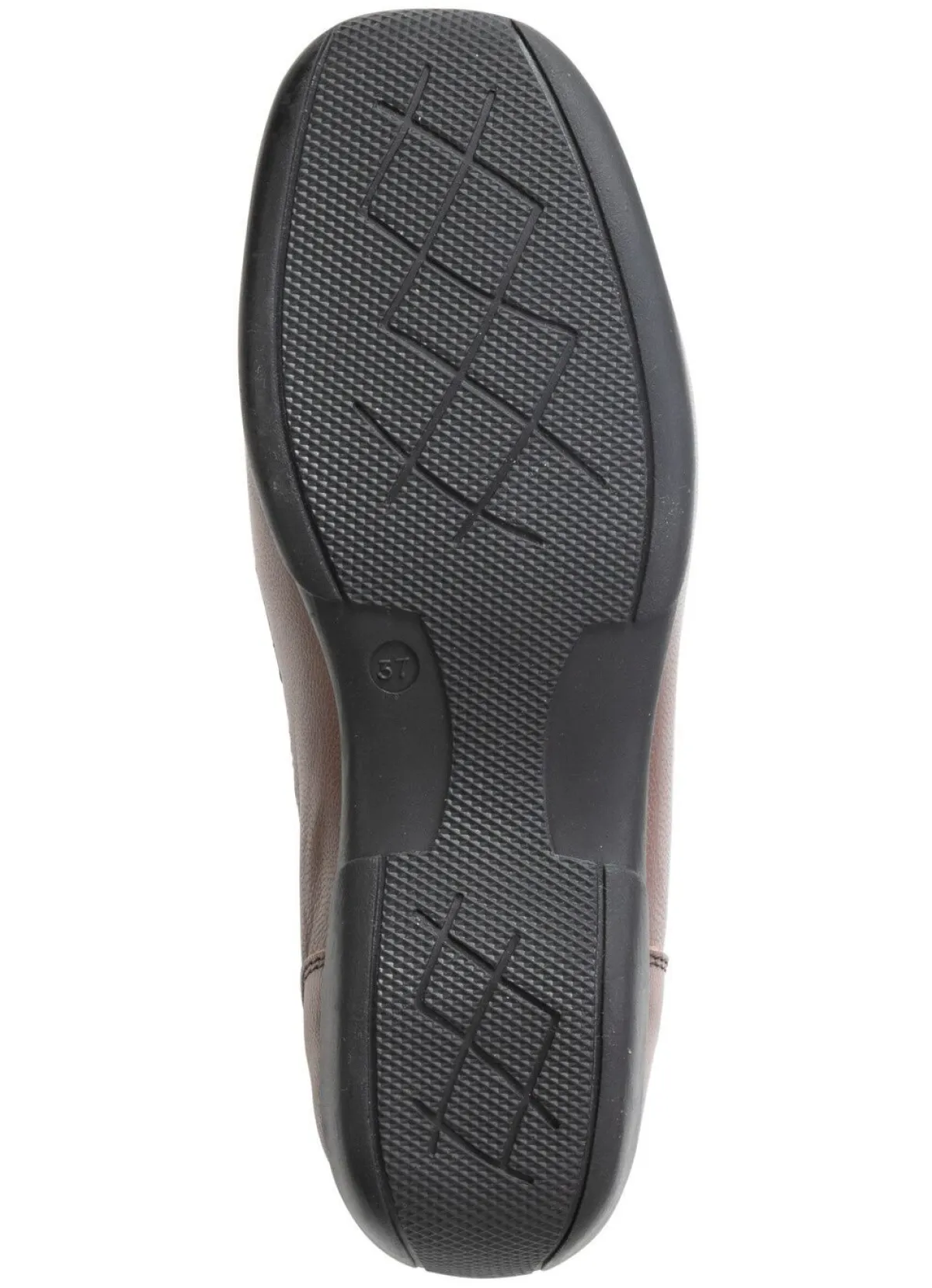 New ELENA EDEN , klassische Damen-Slipper, mit herausnehmbarem Fußbett TAUPE-SCHWARZ