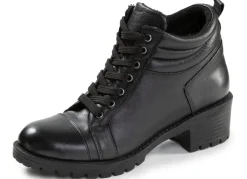 New ELENA EDEN , klassische Damen-Stiefeletten, WInterschuhe, mit herausnehmbarem Fußbett SCHWARZ