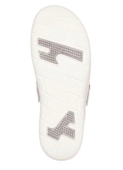 ELENA EDEN , klassische Damen-Clogs, Weite H, mit herausnehmbarem Fußbett WEISS-BUNT