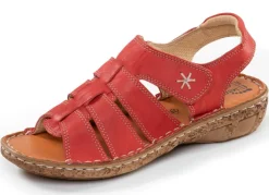 Online ELENA EDEN , klassische Damen-Sandalen, Weite G, mit Klettverschluss ROT