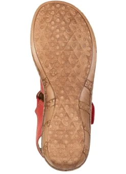 Online ELENA EDEN , klassische Damen-Sandalen, Weite G, mit Klettverschluss ROT