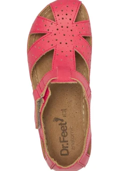 Online ELENA EDEN , klassische Damen-Sandalen, Weite H, mit Klettverschluss ROT