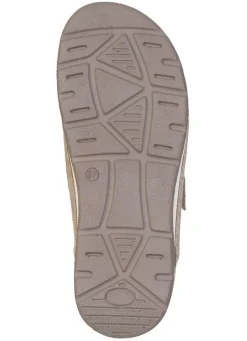 Best ELENA EDEN , klassische Damen-Clogs, Weite H, mit herausnehmbarem Fußbett TAUPE