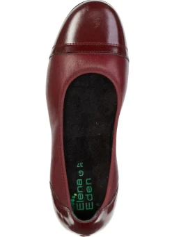 Sale BADER ELENA EDEN, klassische Damen-Ballerinas, Weite G, mit herausnehmbarem Fußbett BURGUND