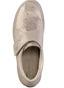 Online ELENA EDEN Klettschuh aus schimmerndem Nappaleder BEIGE