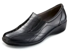 ELENA EDEN , komfortable Damen-Slipper, mit herausnehmbarem Fußbett SCHWARZ