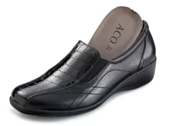 ELENA EDEN , komfortable Damen-Slipper, mit herausnehmbarem Fußbett SCHWARZ