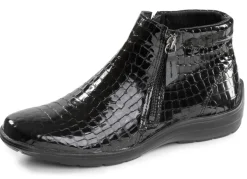 Clearance ELENA EDEN , komfortable Damen-Stiefeletten, Weite H, mit herausnehmbarem Fußbett SCHWARZ