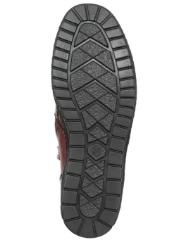 Outlet ELENA EDEN , komfortable Damen-Boots, Weite H, mit herausnehmbarem Fußbett BURGUND