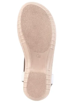 ELENA EDEN , leichte Damen-Sandalen, Weite H, mit Elastik-Bandage WEISS