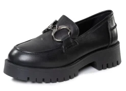 ELENA EDEN Loafer mit Metallschmuck SCHWARZ