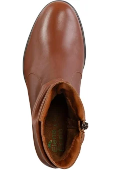 Best BADER ELENA EDEN, modische Damen-Stiefeletten, Weite G, mit herausnehmbarem Fußbett COGNAC