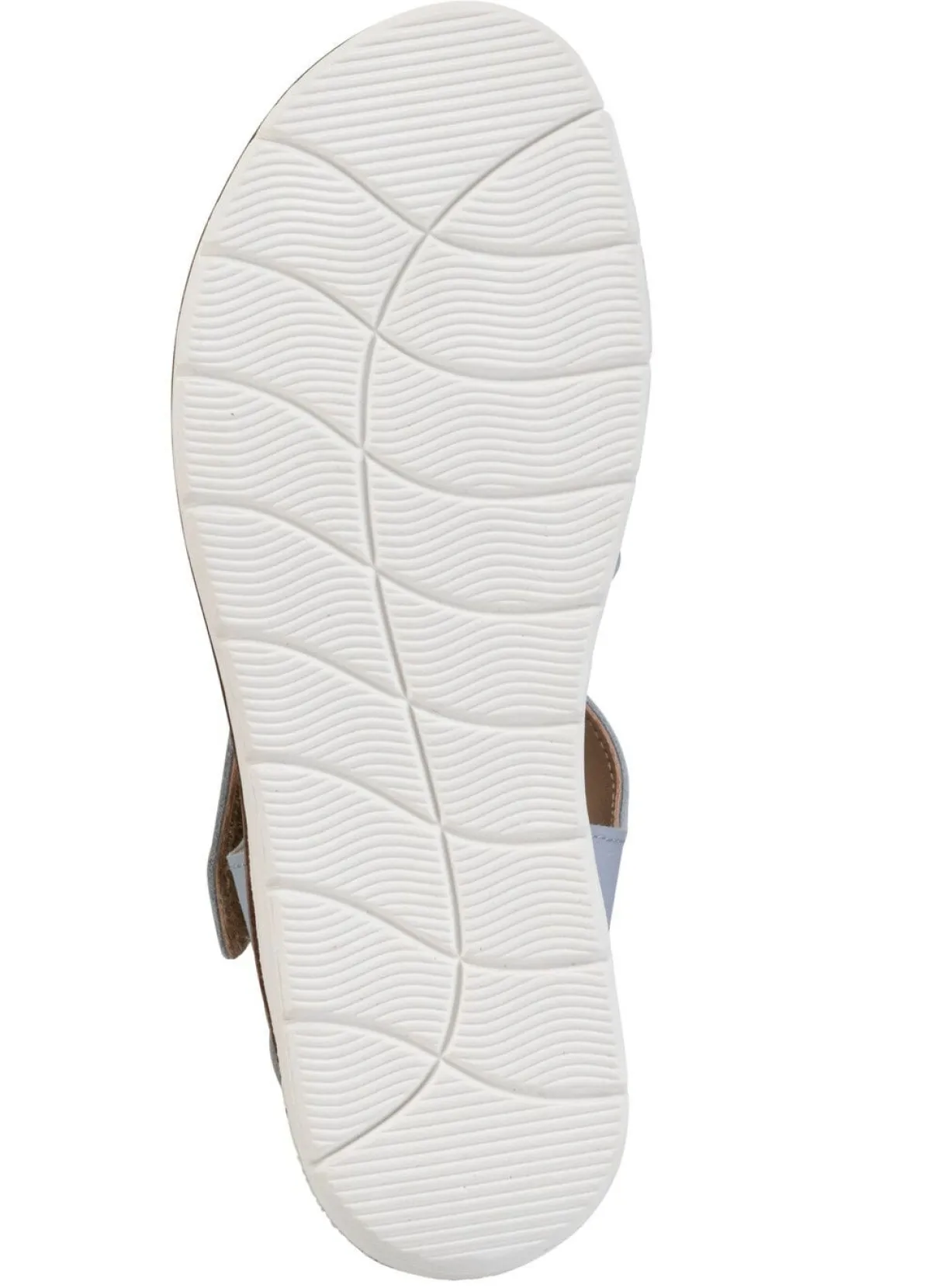 Clearance ELENA EDEN , modische Damen-Sandale, Weite H, mit herausnehmbarem Fußbett BLEU