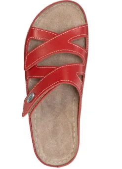 Hot ELENA EDEN Pantolette aus Nappaleder ROT