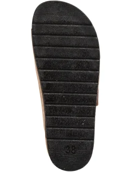 Hot ELENA EDEN Pantolette aus Nubukleder SAND