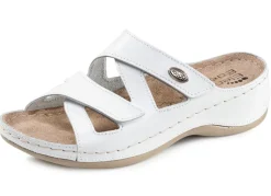 Best ELENA EDEN Pantolette aus Nappaleder WEISS