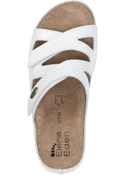 Best ELENA EDEN Pantolette aus Nappaleder WEISS