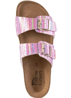 Online ELENA EDEN Pantolette aus interessant dessiniertem Synthetik PINK-BUNT